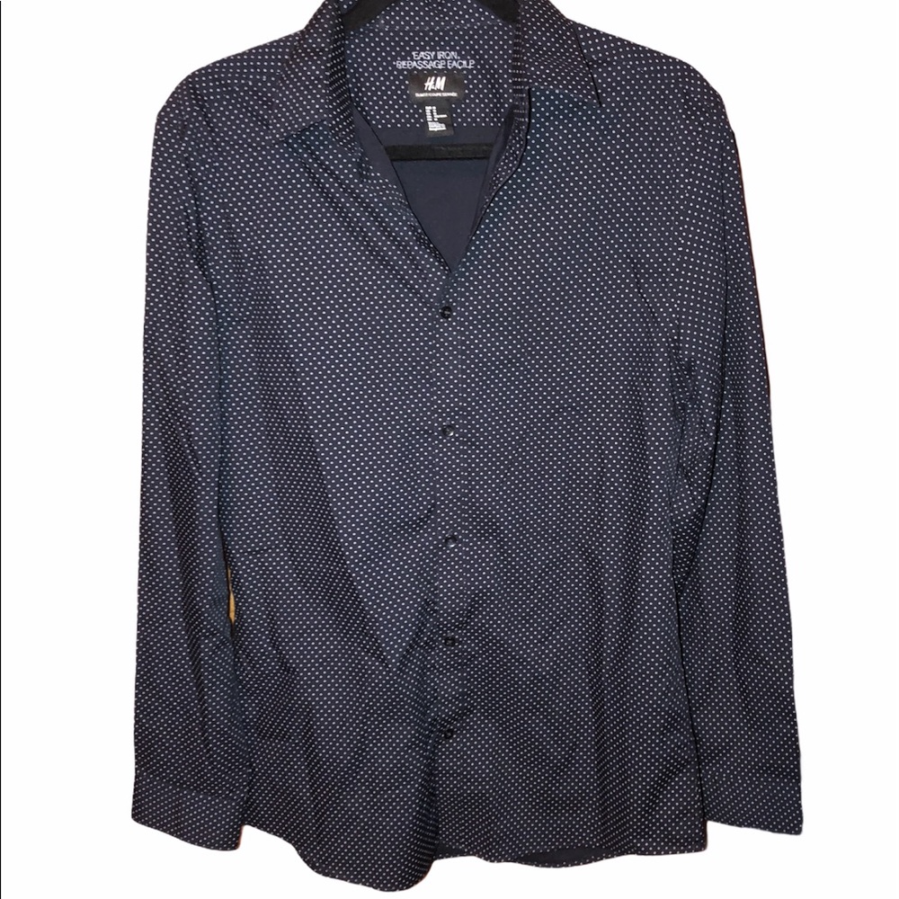 H&M slim fit Long sleeve Button Up